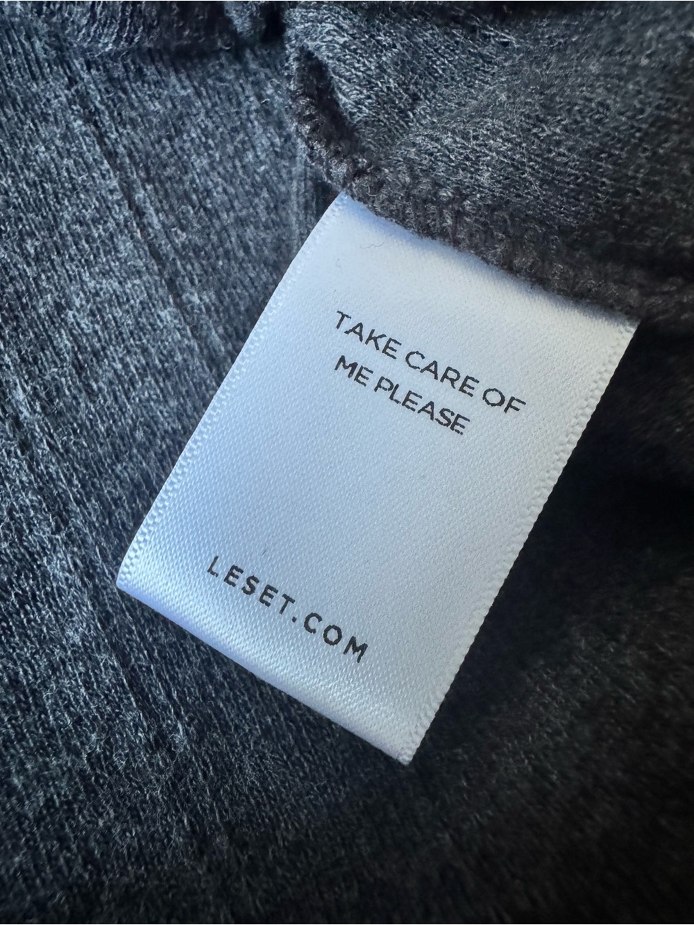 Leset x Madewell Gray Ribbed Button Down Top Long Sleeve Cotton Cardigan - Picture 5 of 7